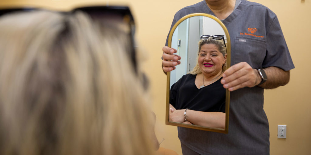 dental implants patient smiling